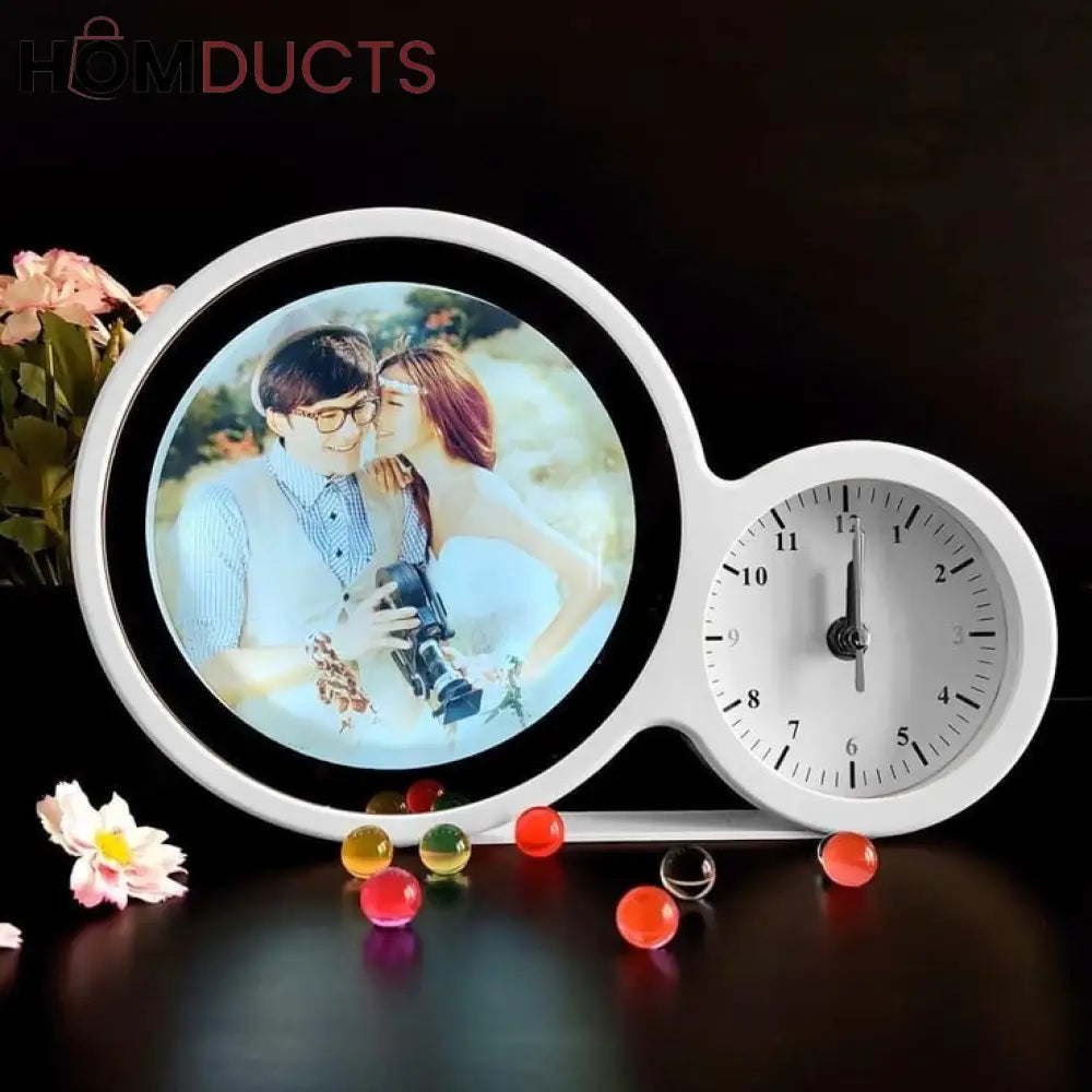 Alarm Clock With Led Photo Frame