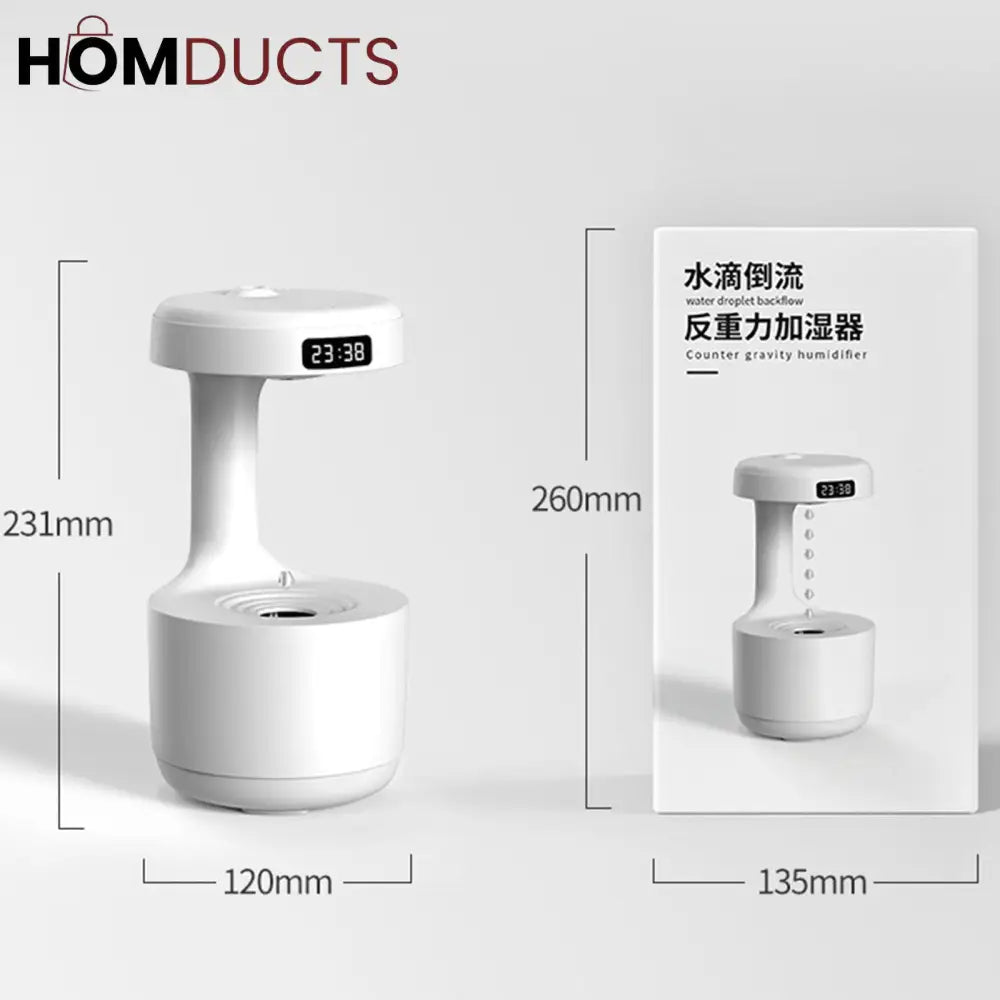 Anti Gravity Air Humidifier With Led Display