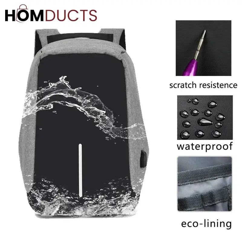 Anti Theft Backpack Bag
