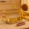 Antler Luxe Gold Jewelry Organizer – Crystal-Encrusted Vanity Tray with Necklace Stand