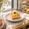 Artificial Decorative Square Fruit Pastry