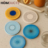 Artisan Burst Ceramic Coaster Set – Colorful Drink Mats