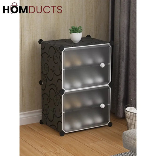 Attachable Cube Cabinets & Shoe Rack 4Layer