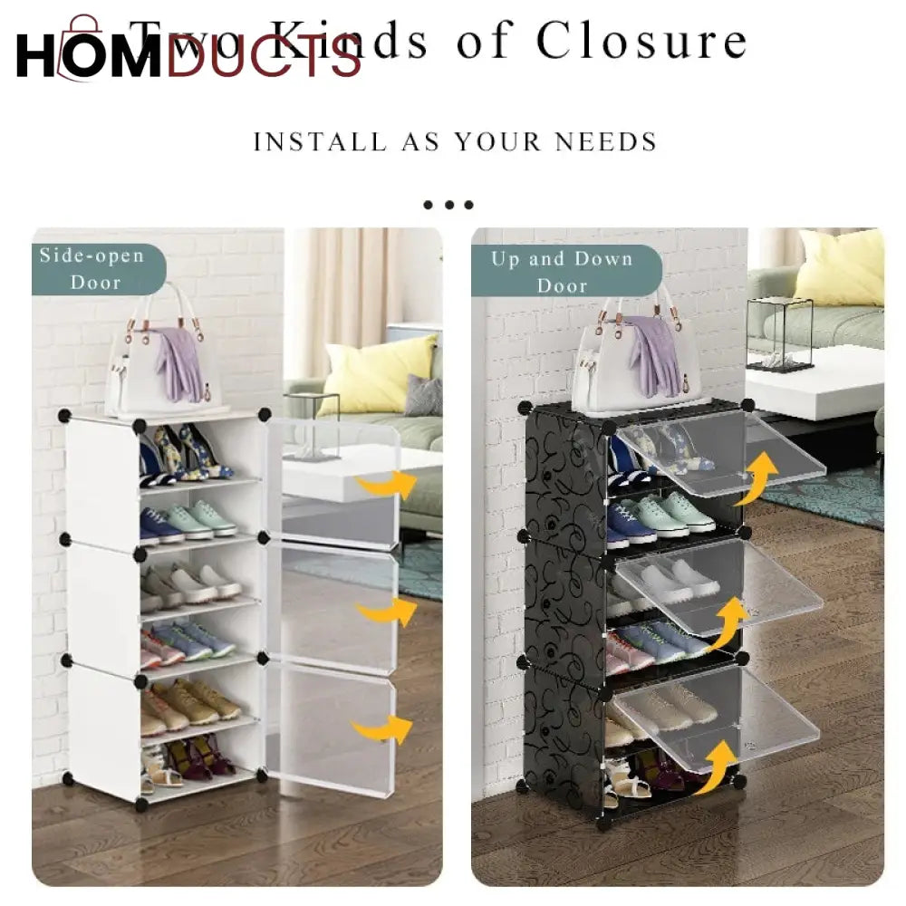 Attachable Cube Cabinets & Shoe Rack