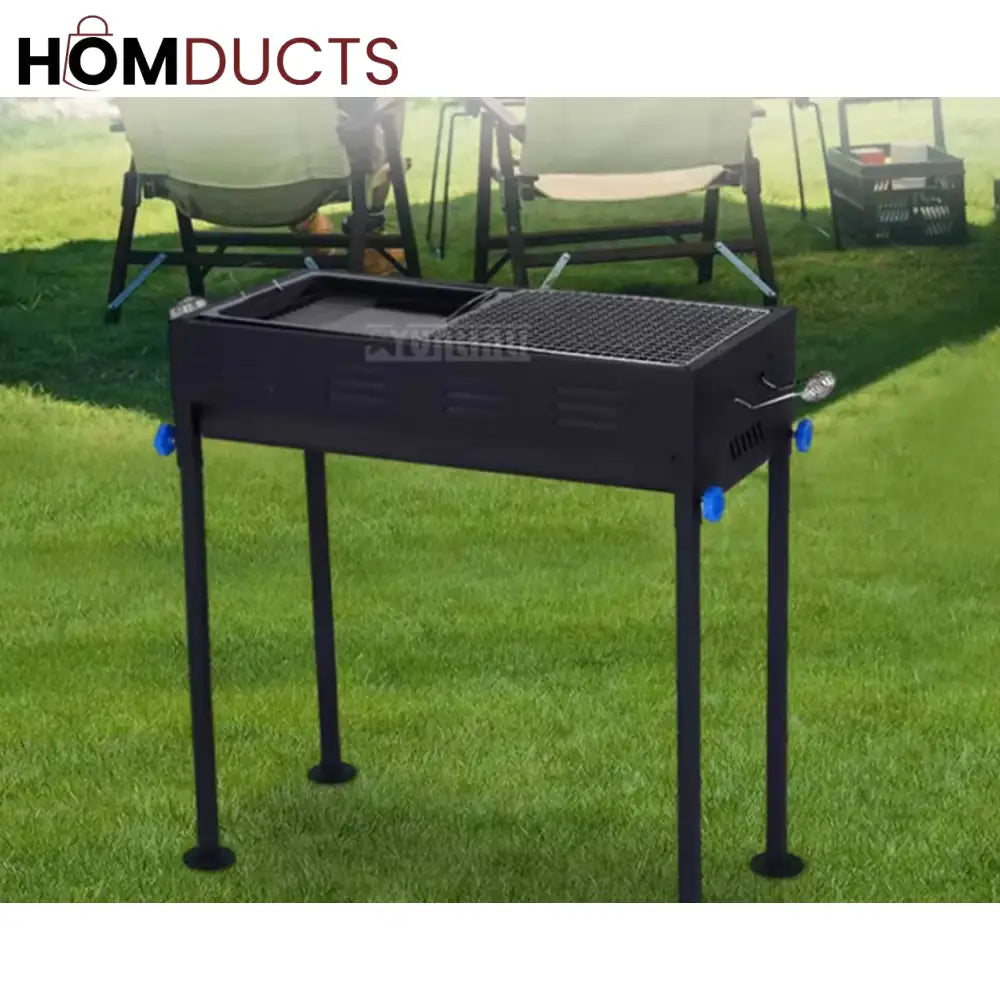 Authentic Portable Japanese Charcoal Grill with Stand - Outdoor BBQ & Camping