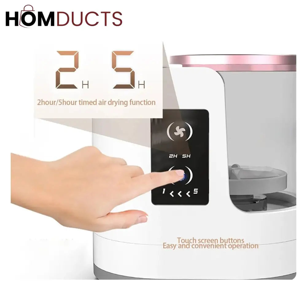 Automatic Electric Makeup Brush Cleaner – Fast & Hygienic with Dry/Wet Separation