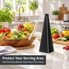 Automatic fly repeller fan protecting a kitchen serving area