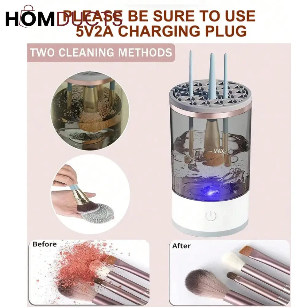 Automatic Makeup Brush Cleaner