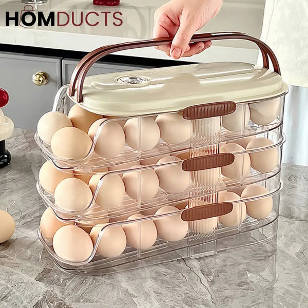 Automatic Rolling Egg Dispenser for Easy Kitchen Storage