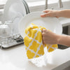 Multipurpose Microfiber Cleaning Towel – Soft & Absorbent Kitchen Cleaning Cloth Pack of 5 (26 × 26 cm)