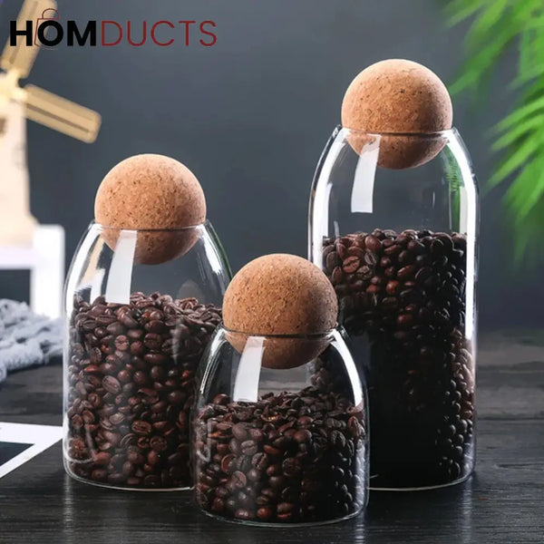 Ball Cork Glass Jars