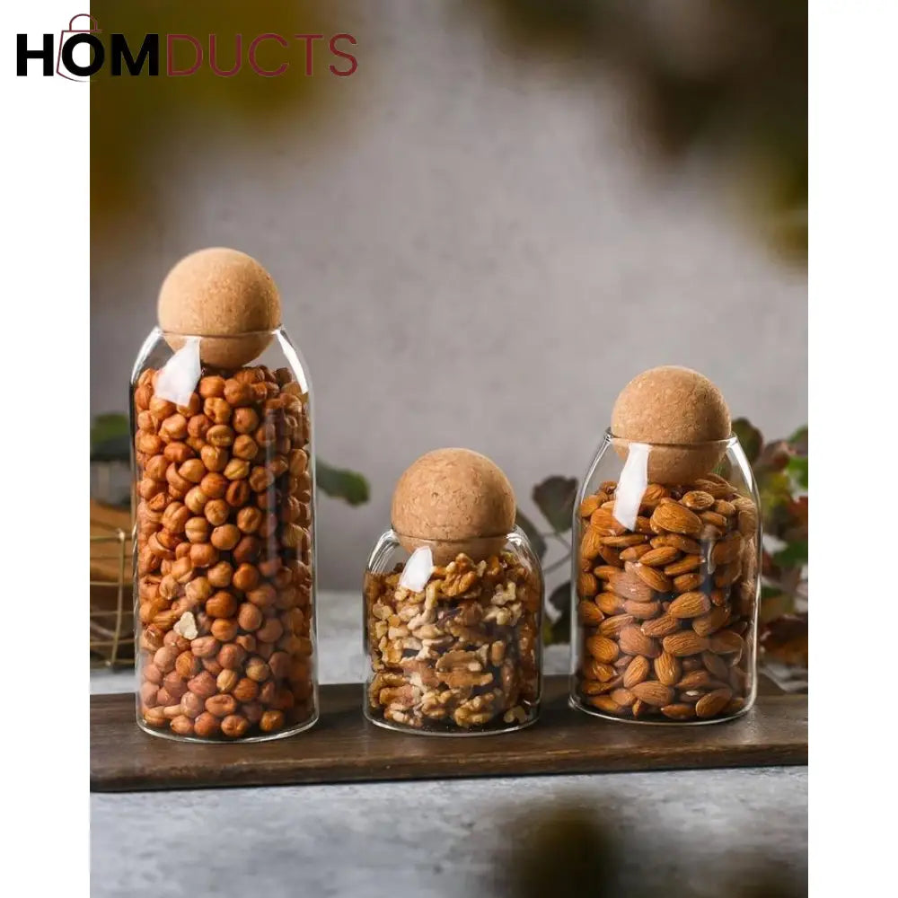 Ball Cork Glass Jars