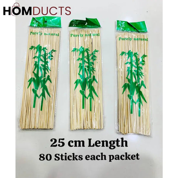 Bamboo Skewer Sticks (80Pcs)