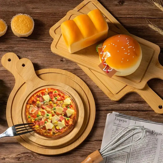Bamboo Wooden Pizza And Serving Tray