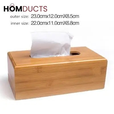 Bamboo Wooden Tissue Box