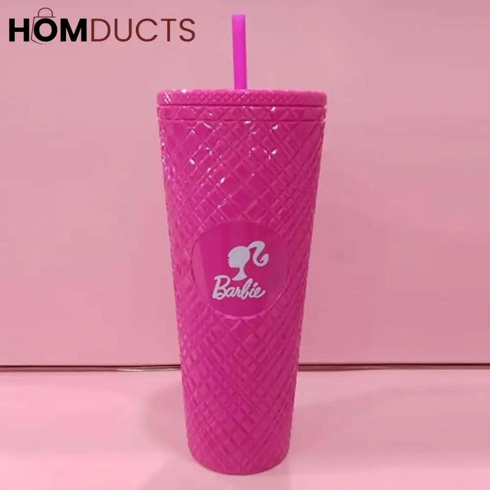 Barbie Straw Mug - Stylish, Spill-Proof & Portable Sipper for Girls
