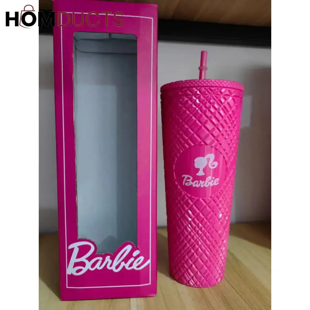 Barbie Straw Mug - Stylish Spill-Proof & Portable Sipper for Girls Tumbler