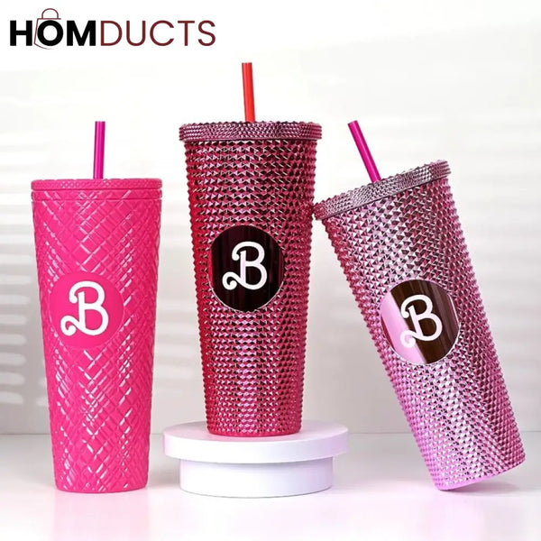 Barbie Straw Mug - Stylish Spill-Proof & Portable Sipper for Girls Tumbler
