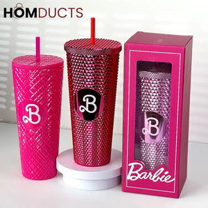 Barbie Straw Mug - Stylish Spill-Proof & Portable Sipper for Girls Tumbler