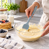 Solid silicone baking spatula