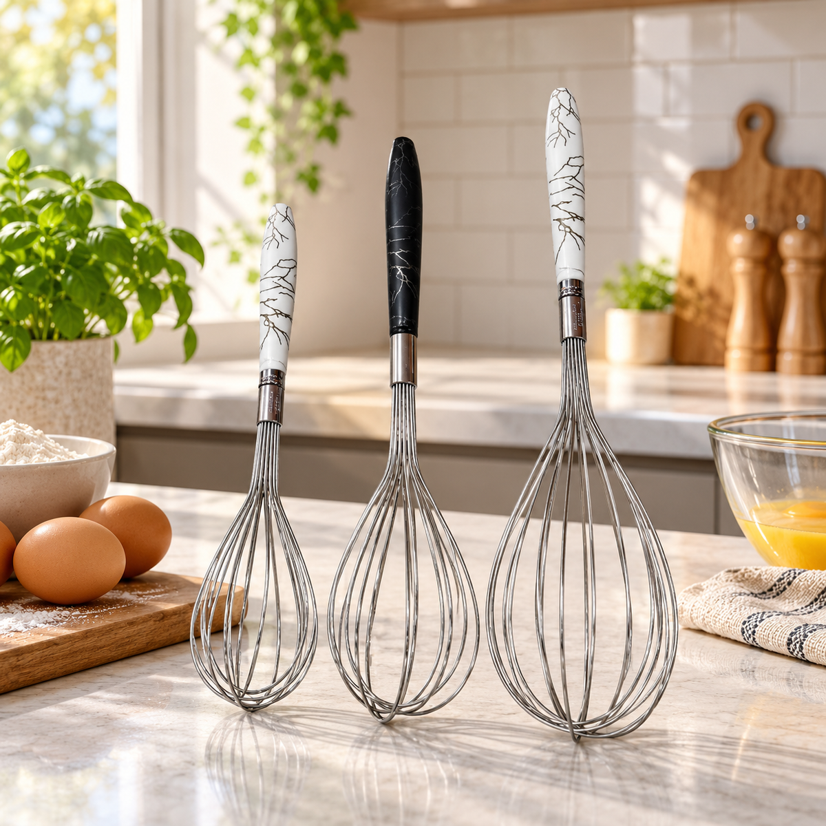 Stainless Steel Balloon Whisk – Small, Medium & Large
