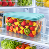 Clear Refrigerator Storage Box with Lid & Side Handle lifestyle