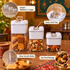 Clear Acrylic Easy-Lock Dry Food Storage Jar features