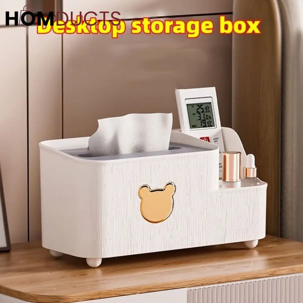 Bear Desktop Tissue Storage Box
