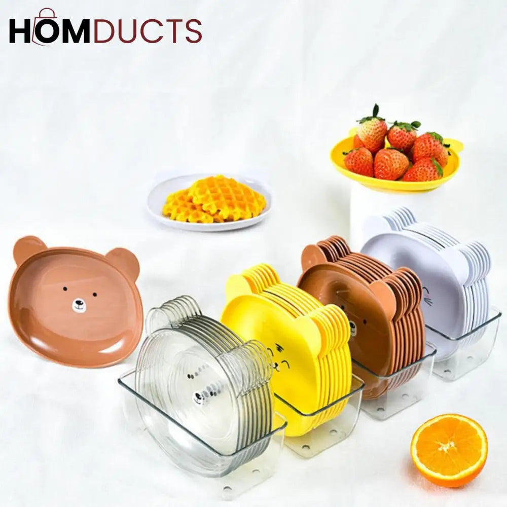 Bear Snack Plate (8Pcs)