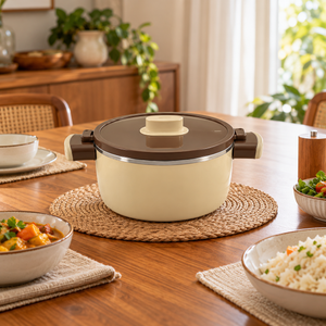 Brown 1.8 litre insulated hot pot