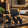 Luxury Black & Gold 6-Piece Bathroom Accessory Set