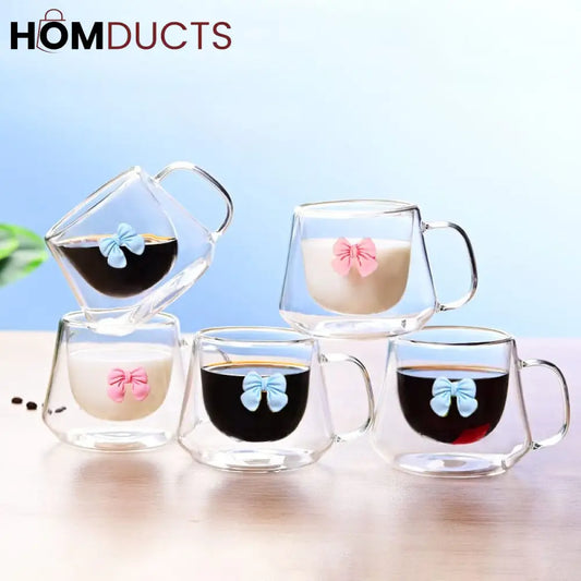 Bowknot Double Wall Cup