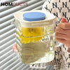 Brew & Sip: Transparent Glass Tea Cup with Integrated Infuser & Handle