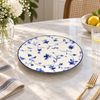 Brilliant Blue Peony 10.5-inch Dinner Plate