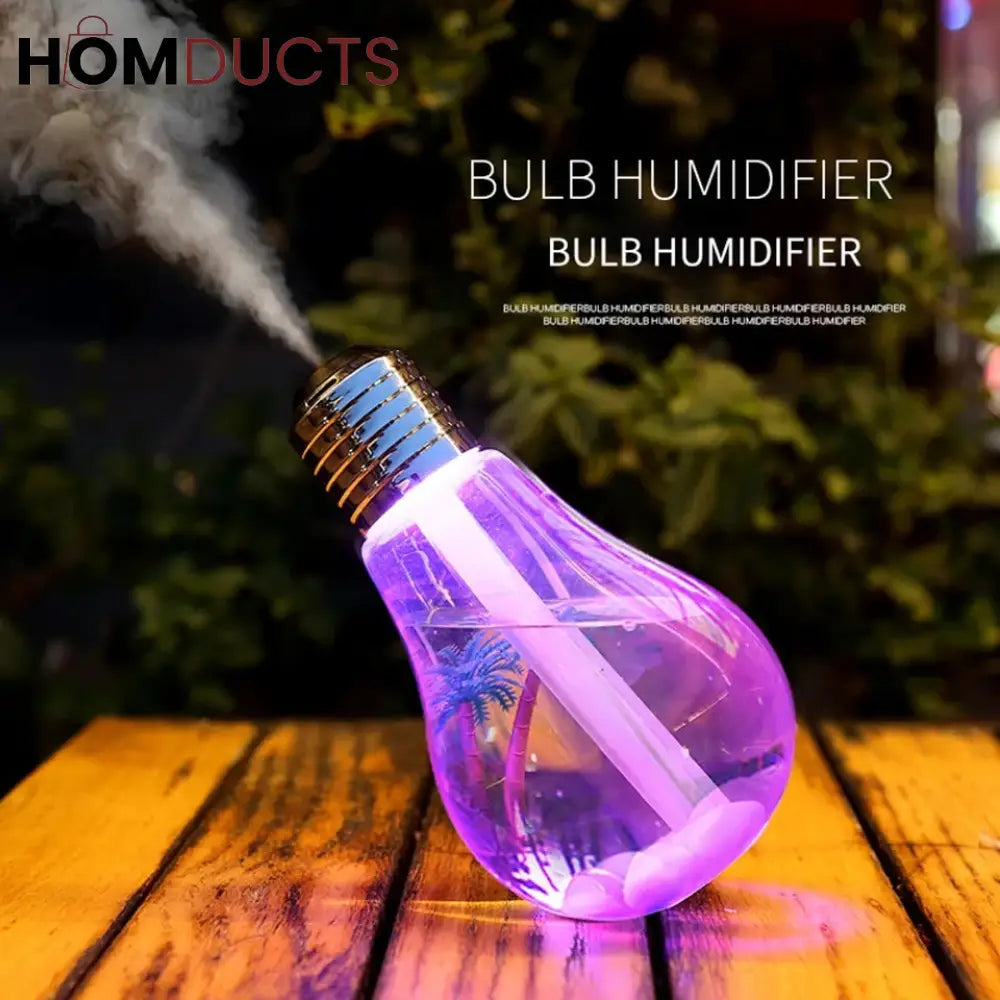 Bulb Humidifier With Colourfull Night Light