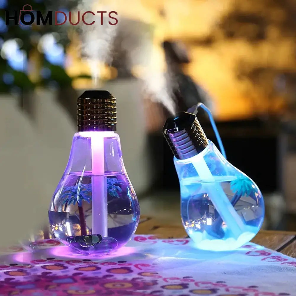 Bulb Humidifier With Colourfull Night Light