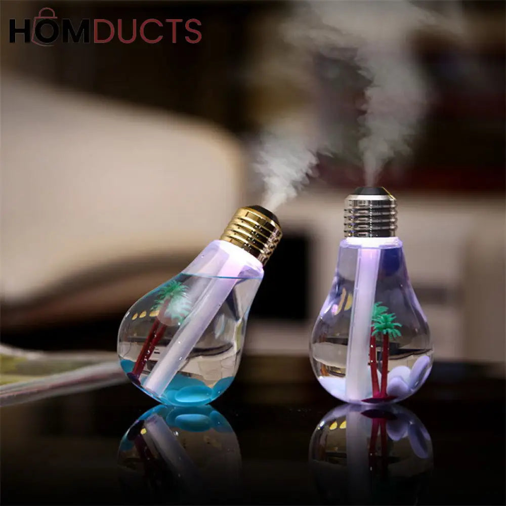 Bulb Humidifier With Colourfull Night Light