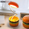Burger Shape LED Night Lamp – USB Rechargeable Foldable Desk Light (Box Packing)