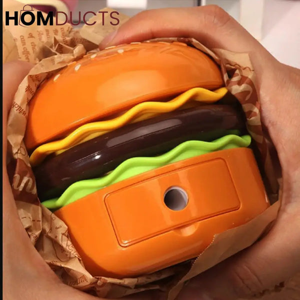 Burger Shape LED Night Lamp – USB Rechargeable Foldable Desk Light (Box Packing)