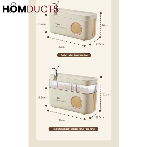 Cables And Chargers Neatly Storage Box