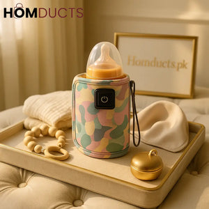 CamoGlow Portable USB Baby Bottle Warmer – Pastel Print