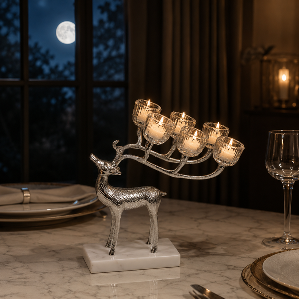 Luxury Decorative Candle Holder – Elegant Deer Design 25453