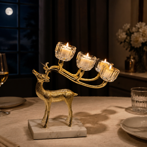 Luxury Decorative Candle Holder – Elegant Deer Design 25453-B