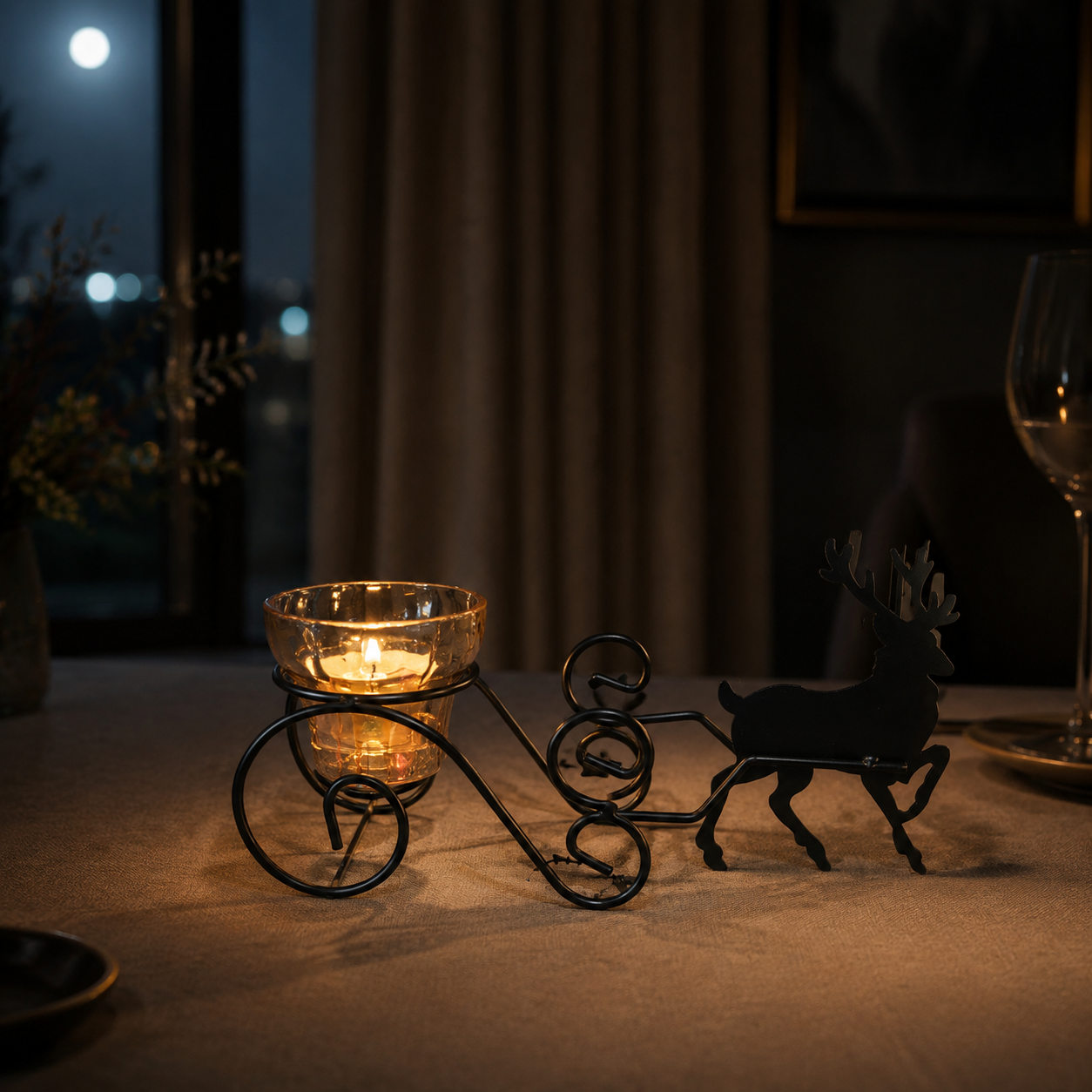 Luxury Decorative Candle Holder – Elegant Deer Design KX19-01