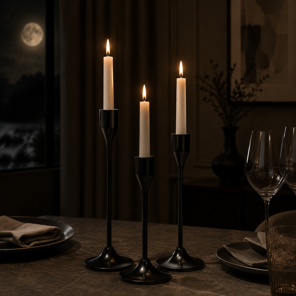 Luxury Decorative Candle Holder Set – 3-Piece Small Set 17