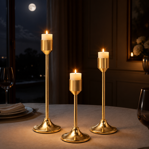 Luxury Decorative Candle Holder Set – 3-Piece Set 11-19