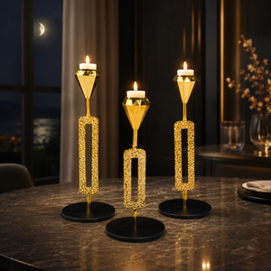 Luxury Decorative Candle Holder Set – 3-Piece Set 11-9