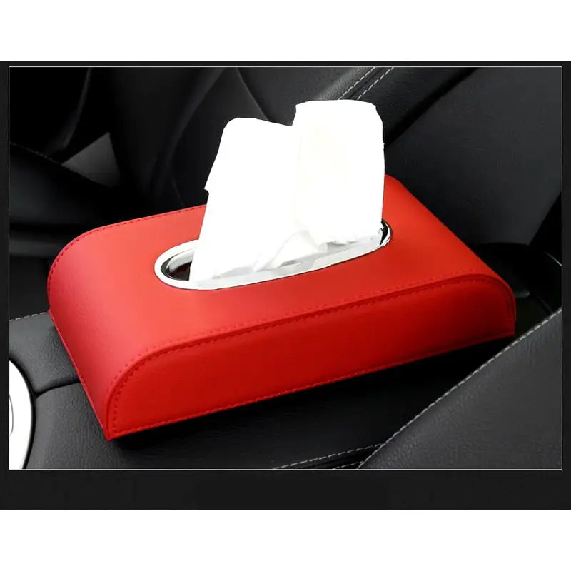 Car Leather Tissue Box