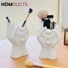 Ceramic Face Planter Vase – Modern Abstract Hand Sculpture Flower Pot for Home & Office Decor