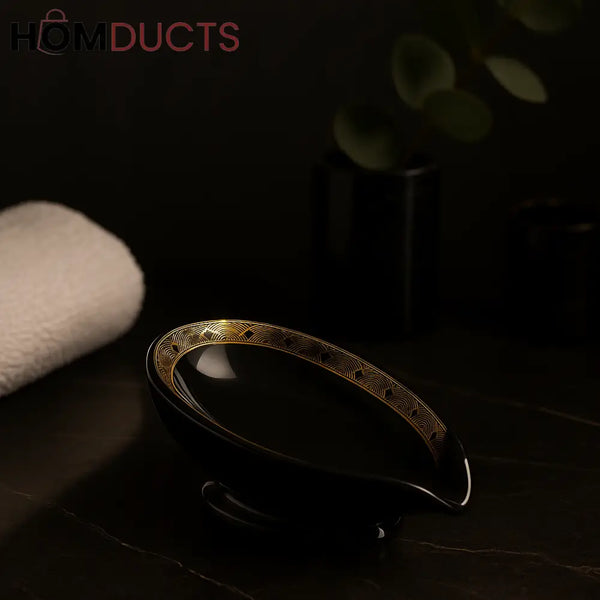 Ceramic Marble Printed Soap Dish